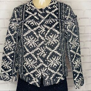 Who What Wear embroidered Aztec jacket